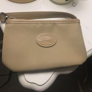 Longchamp Mini Coin Purse in tan